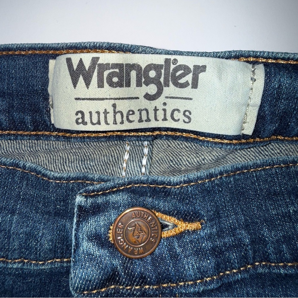 Wrangler Authentics Regular Fit Straight Leg Blue Jeans Men's 38-32 - Picture 6 of 12
